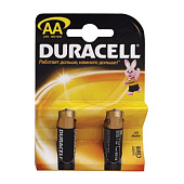 Батарейки DURACELL Basic, AA LR6, Alkaline, 2 шт., в блистере, 1,5 В
